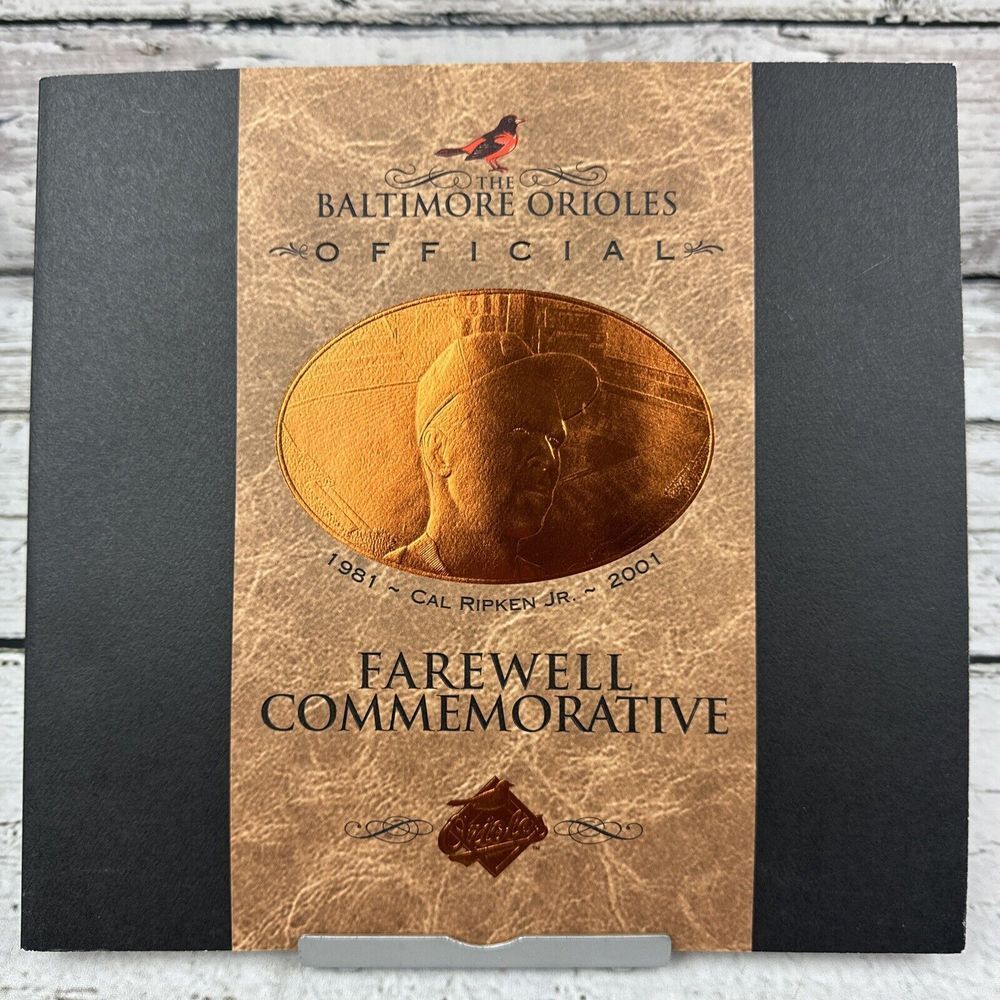 Baltimore Orioles Cal Ripken Jr Farewell‎ Commemorative 1981-2001 Official